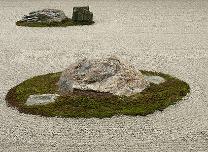 京都良济寺著名的岩石花园文化波纹遗产石头神道精神信仰小路吸引力旅游图片