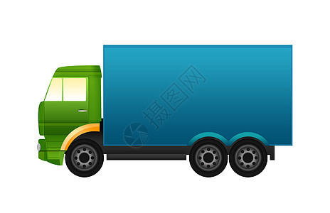 色彩多彩的卡车速度物流货运柴油机货车运输交通金属旅行商业图片
