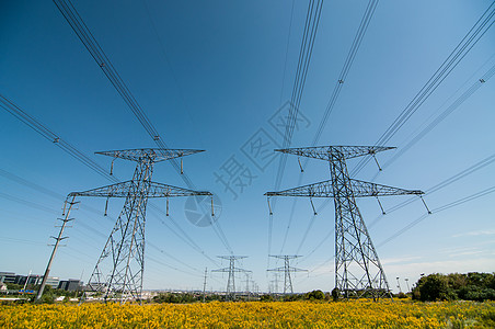 高血压金棉人活力电网照片电气天空电线力量高清图片