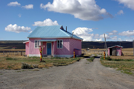 智利旅馆旅馆汽车风景沙漠国家农村乡村建筑学村庄街道图片