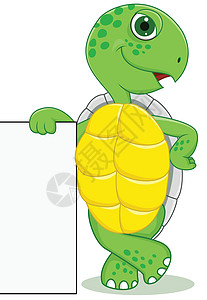带空白符号的海龟漫画设计图片