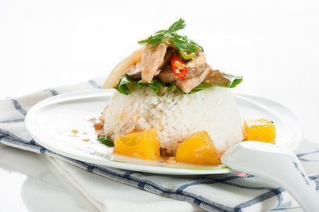 亚洲食品营养盘子萝卜餐厅胡椒时间午餐油炸筷子蔬菜图片