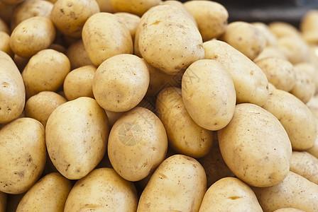 供出售的新土豆马铃薯腐烂园艺午餐生长拨款芯片衰变食物植物图片