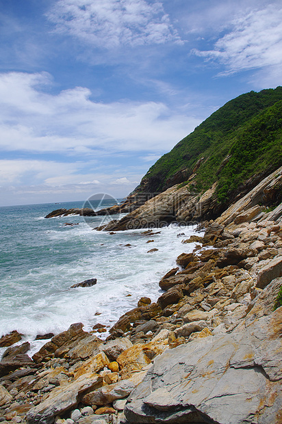 南中华南部美丽的海边岩石垂直度太阳远景季节风景半岛海洋悬崖天空土地图片