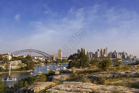 悉尼港的落岩景图片