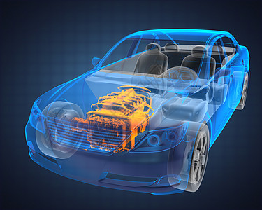 透明汽车概念车辆引擎轮子涡轮奢华驾驶运输跑车曲线图片