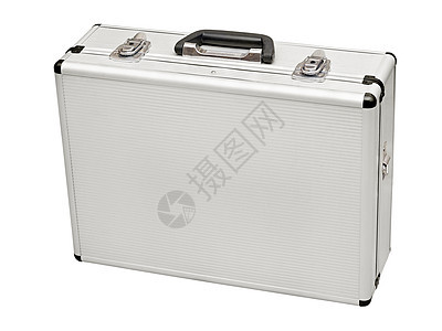 灰金属手提箱盒子锁定行李白色贮存安全金属秘密灰色保险箱图片