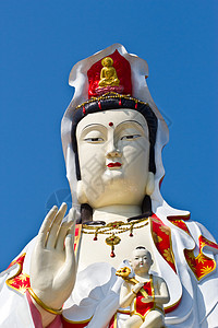 中国青春美术的景象宗教菩萨精神女性怜悯女神古董雕像历史传统图片