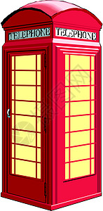 伦敦红色公用电话箱图片