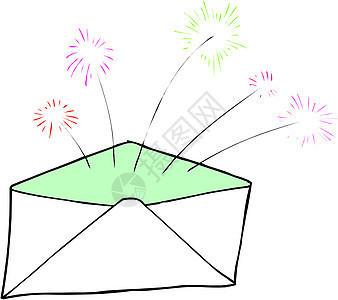 邮袋送货电子邮件商业地址水平邮资邮件插图邮政邮票图片