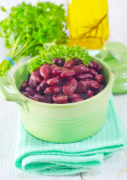 红豆平底锅植物美食生活饮食厨房纤维扁豆营养蔬菜图片
