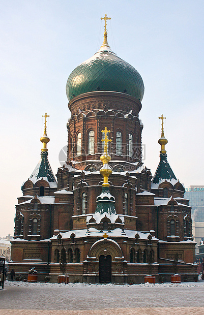 东正教教堂宗教城市天堂教会圆顶图片