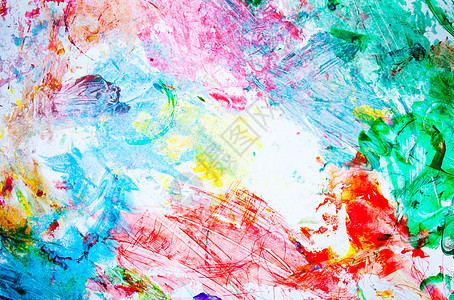 抽象背景彩虹墙纸手工绘画调色板染料孩子们墨彩图片