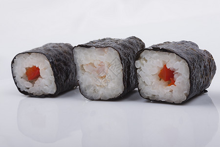 寿司海鲜文化营养午餐杂草美食鱼片小吃盘子美味图片