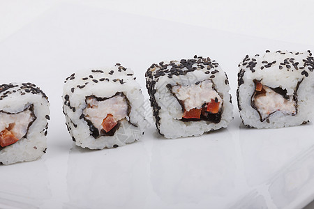 寿司用餐杂草海藻鱼片海鲜文化零食美味营养筷子图片
