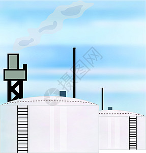 石油工业炼油厂环境破坏商业液化技术楼梯天然气力量插图建筑图片