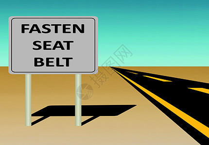 系好安全带交通安全腰带金属街道法律紧固件图片