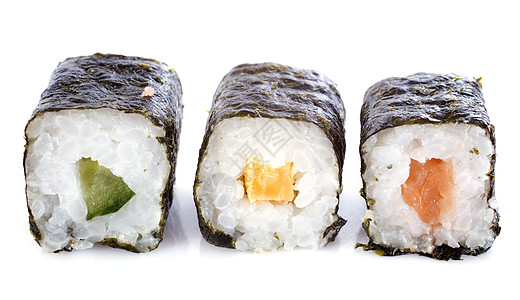 寿司卷工作室餐具鲈鱼健康饮食黄瓜食物海鲜藻类寿司美食图片