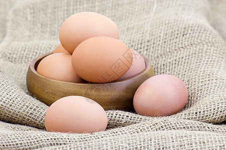 蛋农场国家套袋蛋壳美食早餐解雇麻布午餐农业背景图片