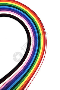 彩虹PSD被波浪折叠的纸面纤维条的摘要设计墙纸小径颜料宏观活力创造力彩虹光谱蜡笔丝带背景