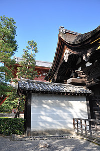 日本京都著名的大田寺寺庙Daitokuji石头假期橙子花园苔藓神道宗教文化大德精神图片