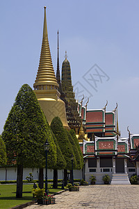 曼谷大宫宗教文化精神历史性建筑学旅行雕塑金子佛教徒雕像图片