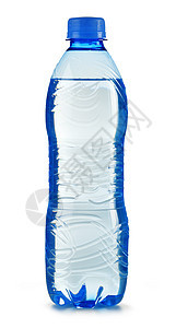 隔离在白色上的碳酸聚碳酯塑料瓶矿物水口渴双酚流行音乐液体回收产品风险饮料生活塑料图片