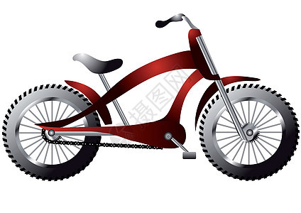 红色自行车运输白色赛车运动车轮旅游车辆休闲背景图片