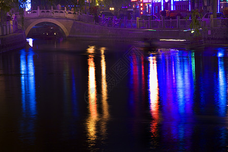 蓝胡海银洞大桥中国之夜与Ref图片