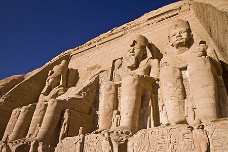 埃及的石雕建筑建筑学纪念碑历史性文化遗产寺庙法老建造废墟图片