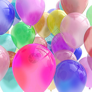 气球庆典纪念日塑料周年玩具生日孩子们背景图片