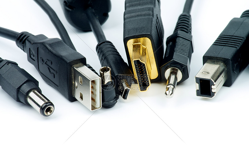 插头和插孔工作室网络电缆数字电子音频输入连接器电视力量图片