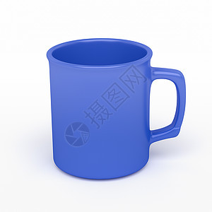 蓝咖啡杯餐具瓷器拿铁酿造产品杯子休息饮料展示陶瓷图片