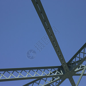 桥桥结构对角线天空直辖市大梁横梁蓝色平行线城市地标力量图片