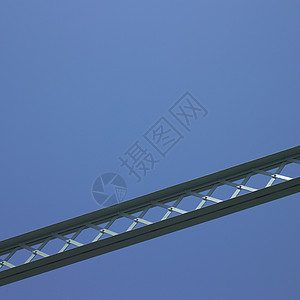 桥桥结构边缘耐用性螺丝大梁力量对角线直辖市蓝色工程横梁图片
