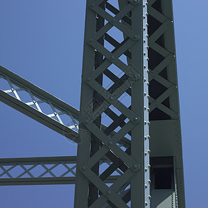 桥桥结构蓝色平行线金属直辖市螺栓工程螺丝邮政材料天空图片