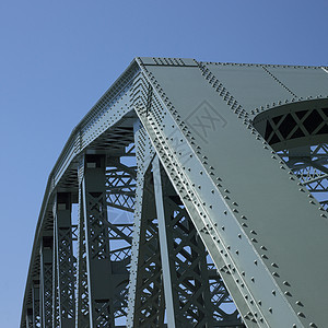 桥桥结构大梁工程螺栓金属边缘平行线耐用性城市材料螺丝图片