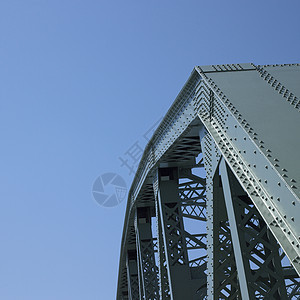 桥桥结构力量边缘蓝色弹力地标螺栓螺丝天空横梁金属图片