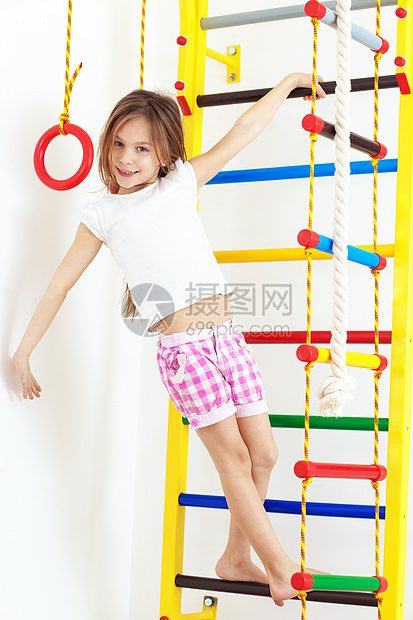 儿童体育游戏绳索梯子健身房学校绳梯娱乐孩子活动乐趣图片