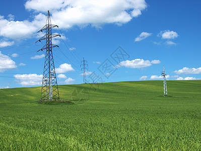 电力和自然石油力量能源想法天空发电标志绿色方式运输图片