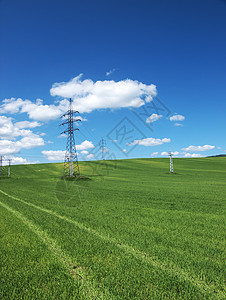 电力和自然电源方式高压能源概念风光色彩力量电力塔燃料图片