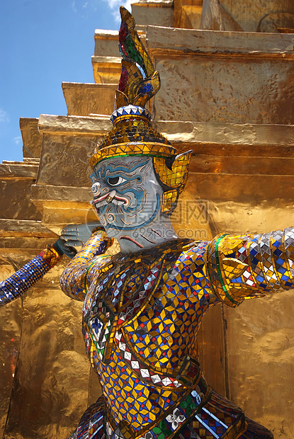费拉考瓦的金塔之巨雕像艺术寺庙建筑学旅行历史遗产游客警卫宝塔气候图片