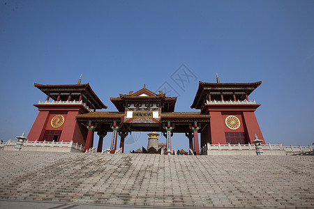 建筑结构架构宗教风景植被蓝天绿色公园树木历史旅游游客图片