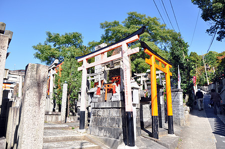 京都神社橙子木头神道宗教神社寺庙旅行精神地标旅游图片