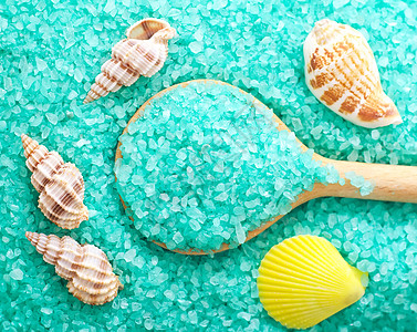 木勺海盐 蓝海盐生活海洋药品温泉矿物香味宏观海星护理皮肤图片