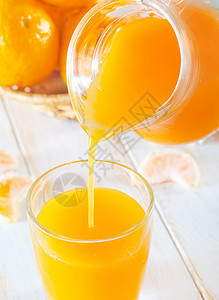 橘子汁花园投手小吃甜点玻璃果汁饮料厨房热带水果图片