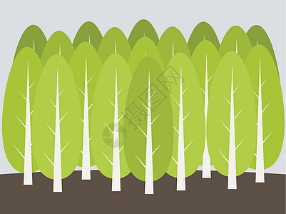 树背景插图植物绿色生态环境背景图片
