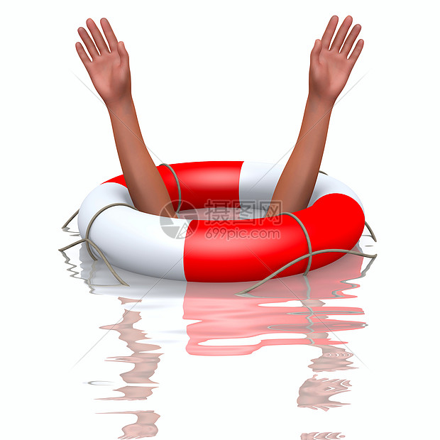 救援浮标和溺水手游泳商业储蓄者人员情况手臂援助腰带安全救命图片