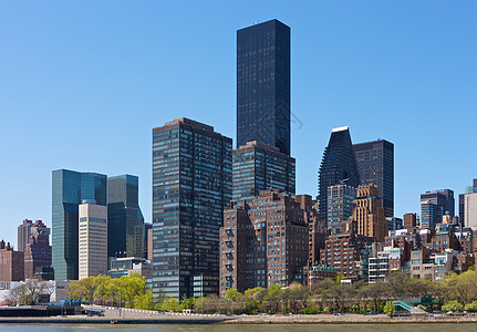 纽约市天际风景建筑景观摩天大楼天空都市城市办公室商业市中心图片