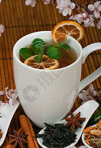 健康茶茶竹子干柑健康红茶草本植物迷迭香草本薄荷柠檬八角图片